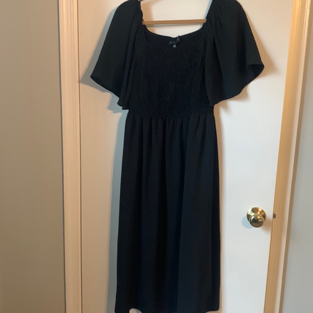 Mathilda Smocked Flutter Sleeve Dress